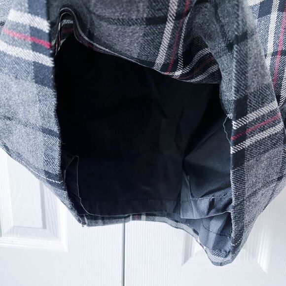 Eddie Bauer Black, Gray, White and Red Plaid Wool Mini Skirt | Women’s Size 6 - Picture 6 of 16